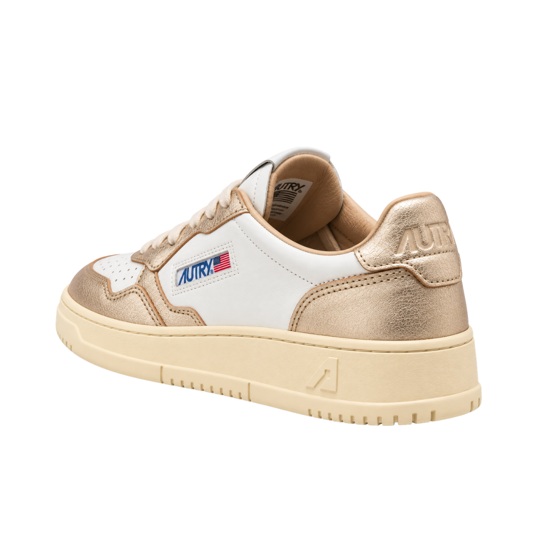 Autry Medalist Low Bianco / Oro