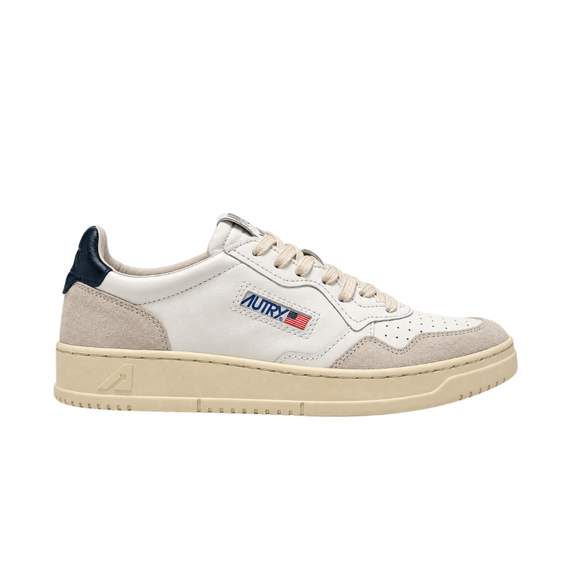 Autry Medalist Low | Bianco / Blu Navy