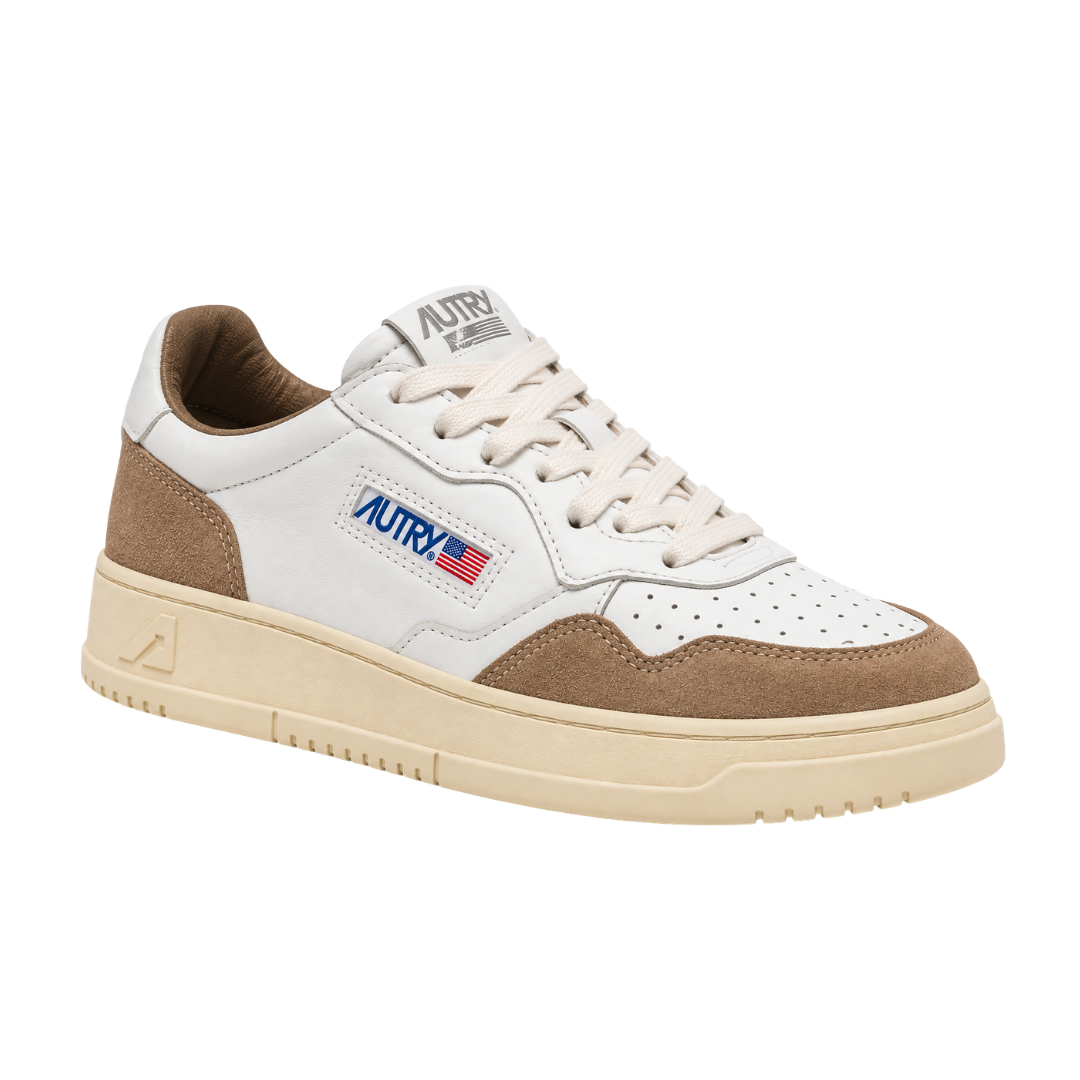 Autry Medalist Low Bianco / Cuoio