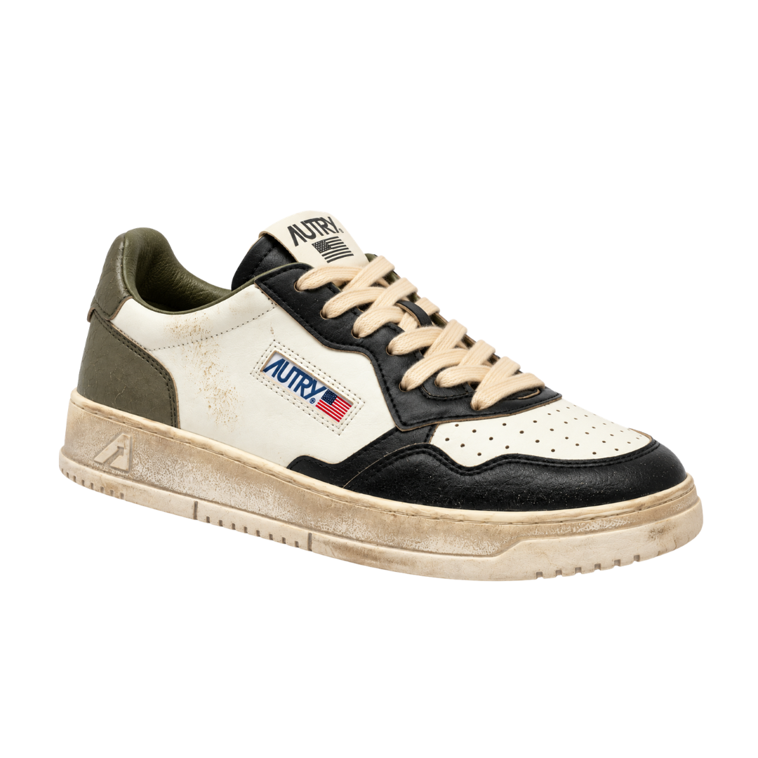 Autry Super Vintage Low Bianco / Nero / Oliva