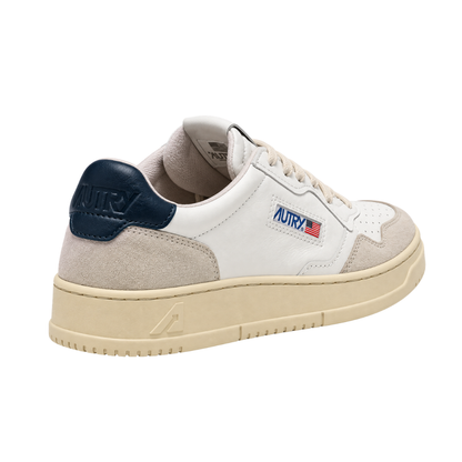 Autry Medalist Low | Bianco / Blu Navy