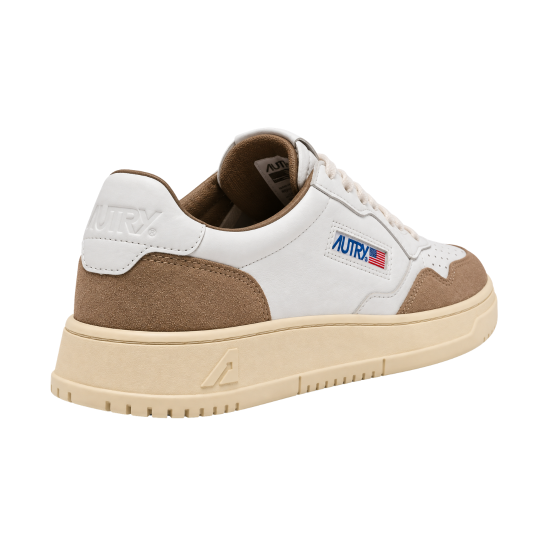 Autry Medalist Low Bianco / Cuoio