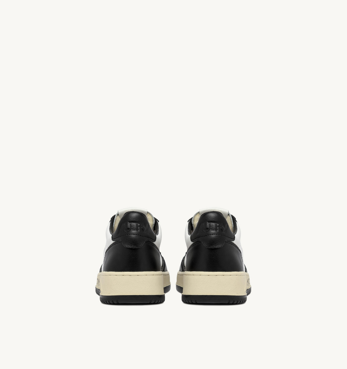 Medalist Low Sneakers In White And Black Leather With Lettering